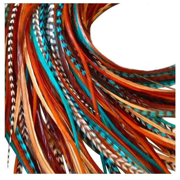Hair Feather Extension Kit - Includes Feathers, Tools, and Accessories main image 5